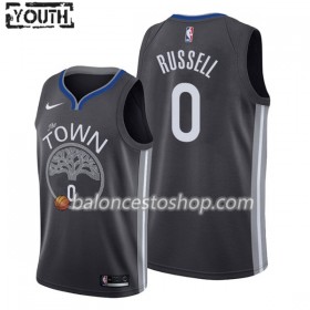 Camiseta Niños NBA Golden State Warriors Russell 0 2019-20 Nike City Edition Swingman